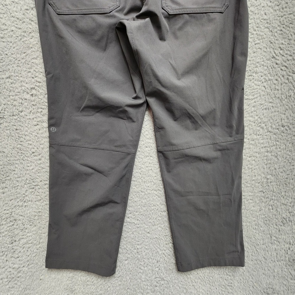 Lululemon Commission Pants Mens 34x27 Gray Straight Leg Performance Stretch‎ - Picture 8 of 12
